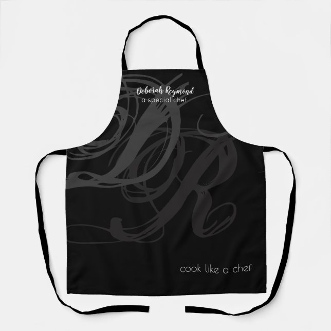 a special chef monogram apron (Front)
