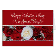 A Special Couple  Happy Valentine's Day Roses at Zazzle