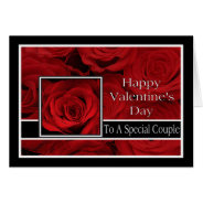 A Special Couple  Happy Valentine's Day Roses at Zazzle