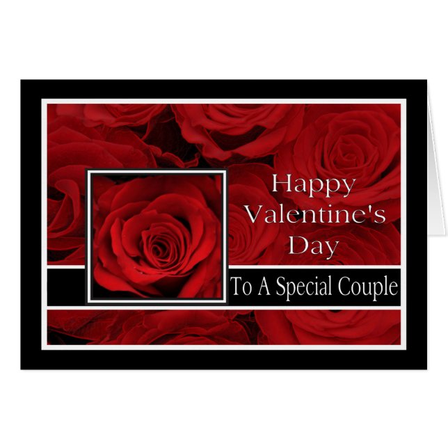 A Special Couple  Happy Valentine's Day Roses (Front Horizontal)