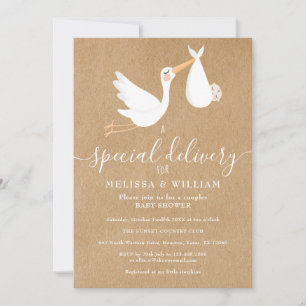 A Special Delivery Baby Couples Shower / Sprinkle Invitation