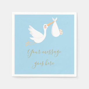 A Special Delivery Stork Baby Shower/Sprinkle Napkins