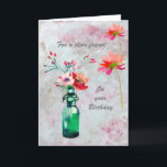 A Special Friend Beautiful Floral Birthday Card<br><div class="desc">Beautiful birthday card for a special friend; lovely to look out with watercolor flowers and a soft textured background. Gentle, colorful and cheerful -- it will be much appreciated. If you are thinking of giving a small party for this special friend, matching items are available in my store: CHARM DESIGN...</div>