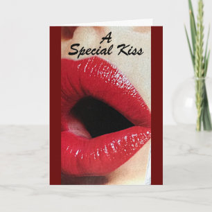 A **SPECIAL KISS** FOR YOUR BIRTHDAY CARD