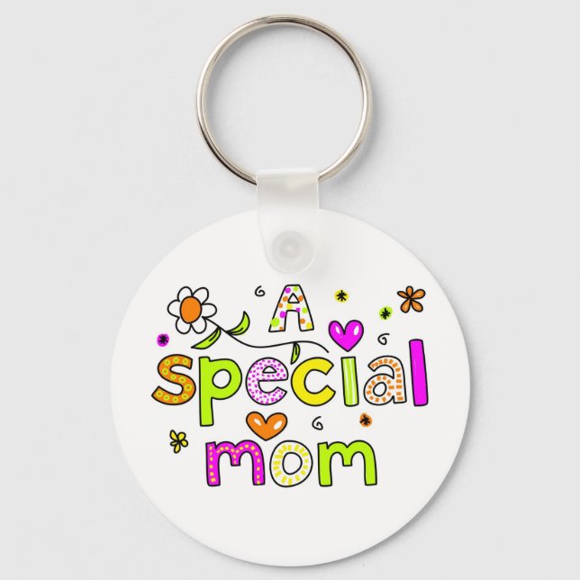 A Special Mom Keychain (Front)