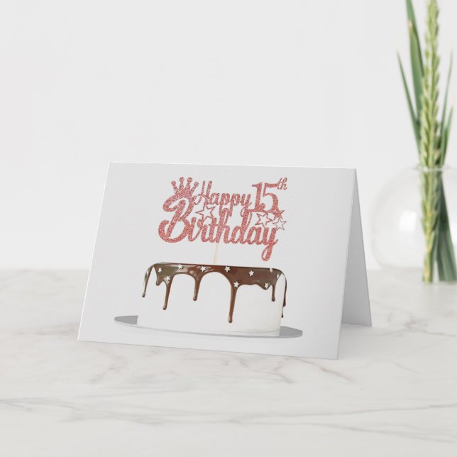 A SPECIAL TEENAGER ON **15th** BIRTHDAY CARD (Front)