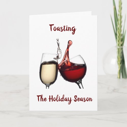 A SPECIAL TOAST FOR A MERRY CHRISTMAS CARD