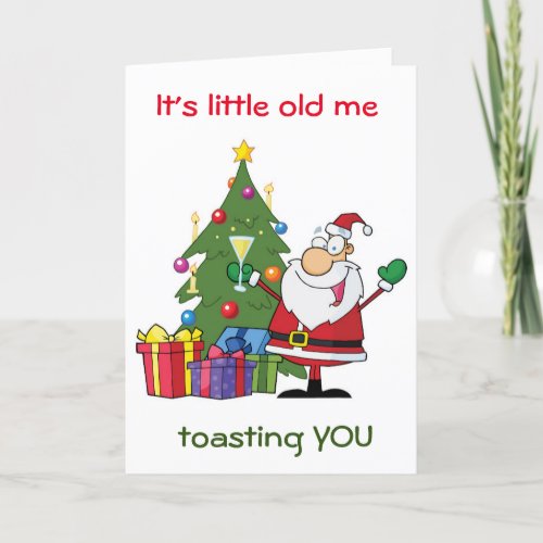 A SPECIAL TOAST FROM SANTA THIS YEAR HOLIDAY CARD