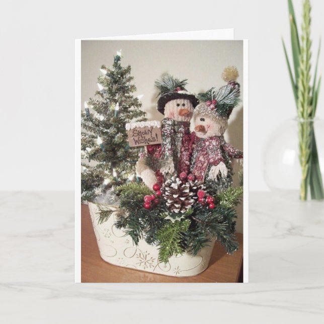 A "SPEICAL" BIRTHDAY/CHRISTMAS TOAST HOLIDAY CARD (Front)