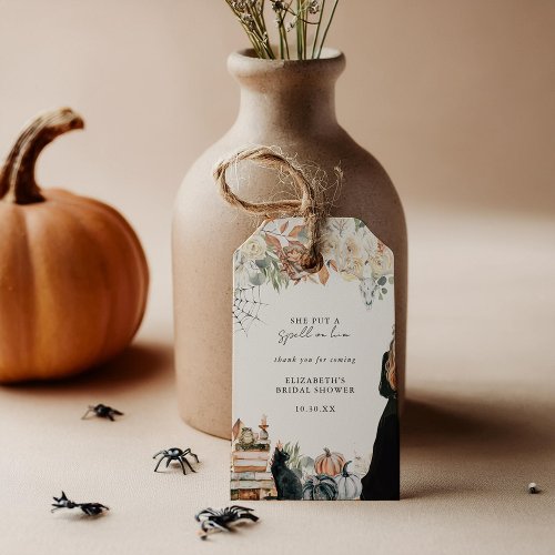 A Spell  Halloween Bridal Shower Gift Tags