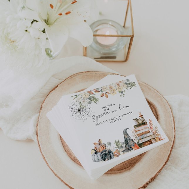 A Spell | Halloween Bridal Shower Napkins (Creator Uploaded)