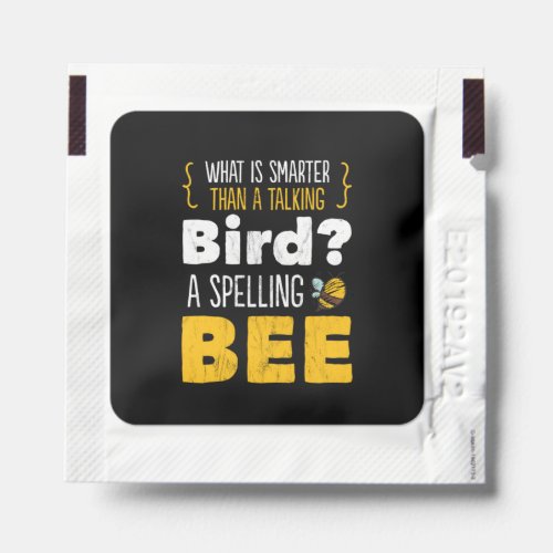 A Spelling Bee Print Funny Saying Talking Bird Gif Hand Sanitizer Packet