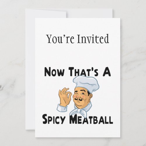 A Spicy Meatball Invitation