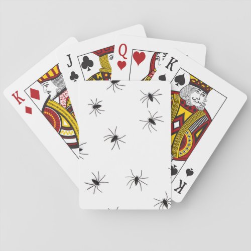 A Spiders flock pattern cartoon Poker Cards