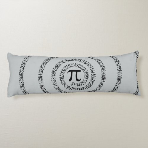 A sPIral for Pi Click Customize Change Gray Color Body Pillow
