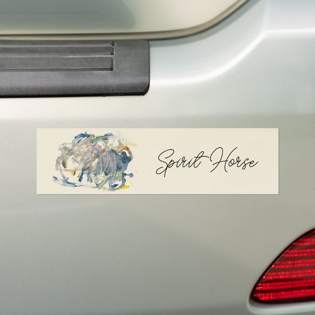A Spirit Horse Through Time by Sarah Rose Bumper S Sticker (Creator Uploaded)
