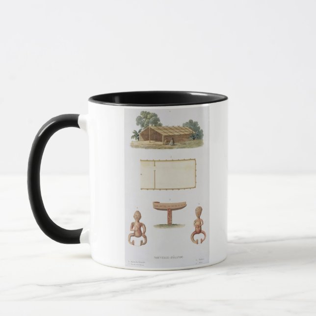 A spirit house, New Zealand, from 'Voyage autour d Mug (Left)