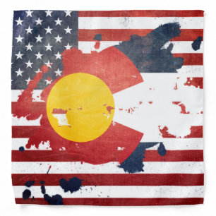 A Splash of Colorado Weathered State Flag Bandana
