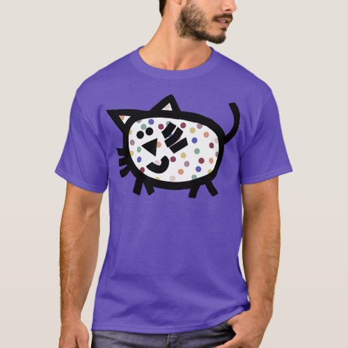 A Spotty Chubby Cat T_Shirt