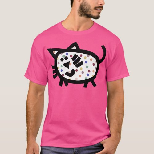 A Spotty Chubby Cat T_Shirt