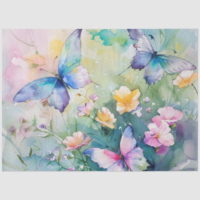 A Spring Butterfly Series Design #14 Tissue Paper (Front)