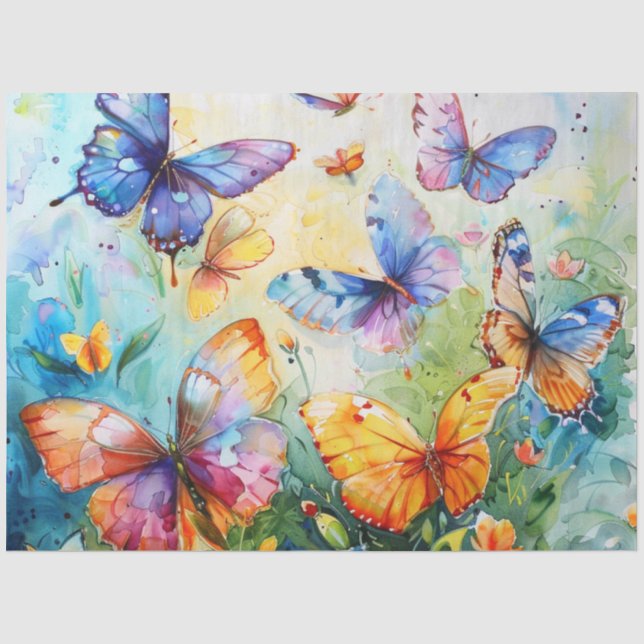 A Spring Butterfly Series Design #18 Tissue Paper (Front)