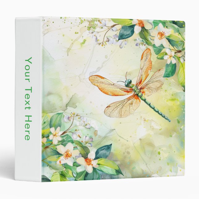 A Spring Dragonfly 3 Ring Binder (Front/Spine)