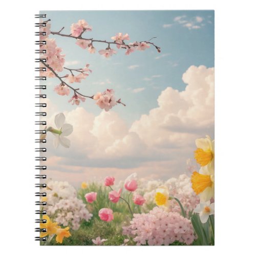 A Spring Floral Background Notebook