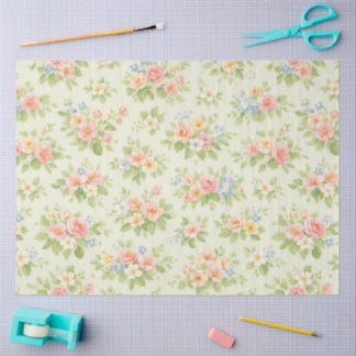 A Springy Floral Design #11 Tissue Paper
