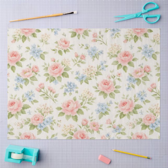 A Springy Floral Design #13 Tissue Paper (Craft)
