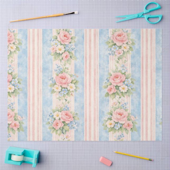 A Springy Floral Design #14 Tissue Paper (Craft)