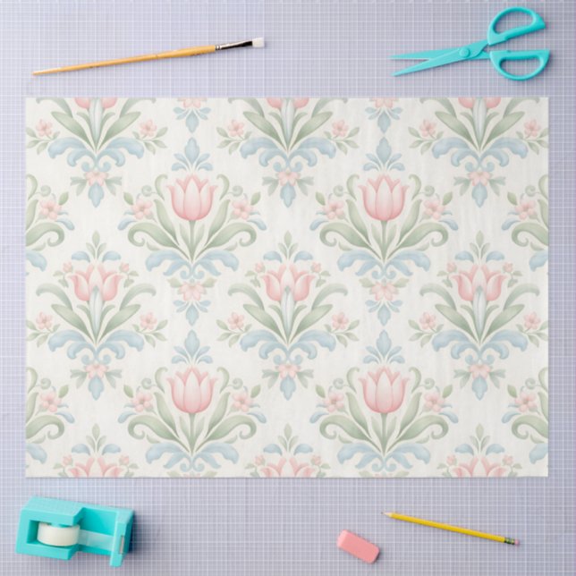 A Springy Floral Design #3 Tissue Paper (Craft)