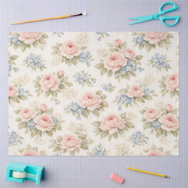 A Springy Floral Design #7 Tissue Paper (Craft)