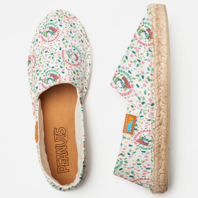 A Sprinkle of Christmas Cheer Pattern Espadrilles (Side)
