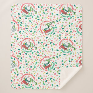 A Sprinkle of Christmas Cheer Pattern Sherpa Blanket