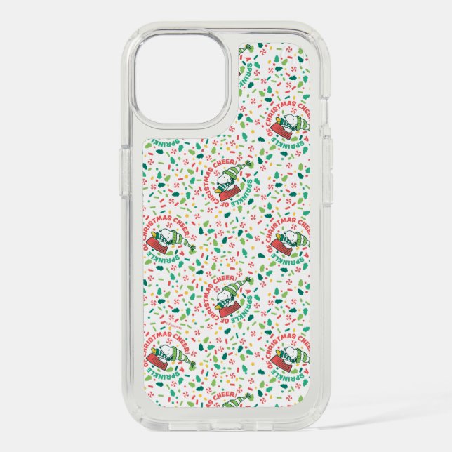 A Sprinkle of Christmas Cheer Pattern Speck iPhone Case (Front)