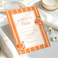 A Spritz Older Peach Cocktail 30th Birthday Party