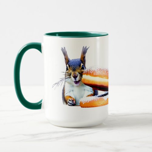 A Squirrel and a Donut  Mug