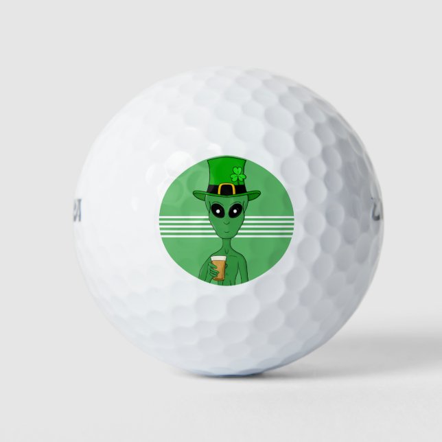 A St. Patrick's Alien Golf Balls (Front)