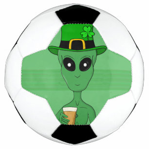 A St. Patrick's Alien Soccer Ball