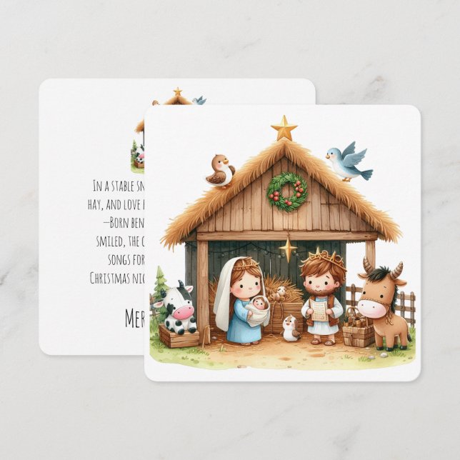 A Stable Full of Joy Holiday Card (Front/Back)