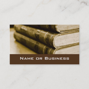 A Stack of Old Books Business Card