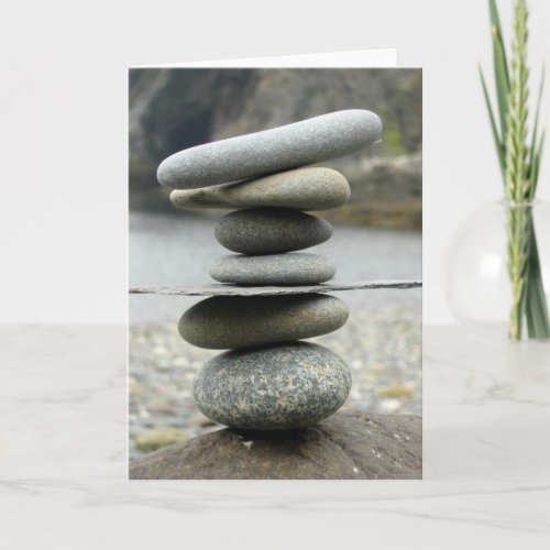 A Stack of Rocks Greeting Card