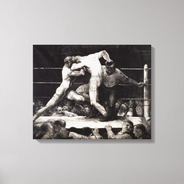 A Stag at Sharkey's - George Bellows Boxing Litho Canvas Print (Front)