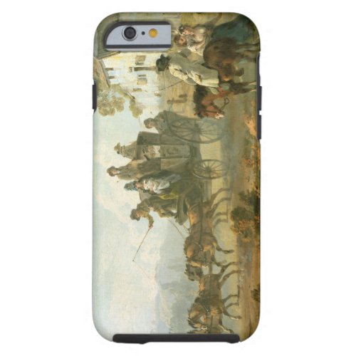 A Stage Coach on a Country Road 1792 oil on pane Tough iPhone 6 Case