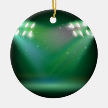 A Stage With Spotlights Ceramic Ornament by GraphicsRF at Zazzle