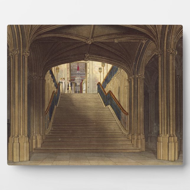 A Staircase, Windsor Castle, from 'Royal Residence Plaque (Front)