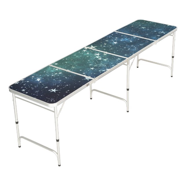 A Star Filled Night Beer Pong Table (Angled)
