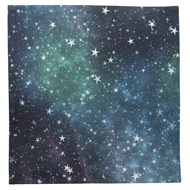 A Star Filled Night Cloth Napkin (Front)