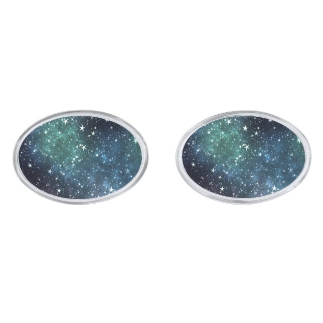 A Star Filled Night Cufflinks (Front)